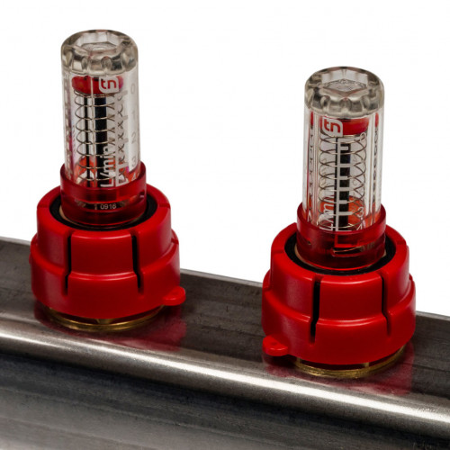 Коллекторный блок STOUT 1"х4х3/4" с расходомерами