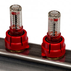 Коллекторный блок STOUT 1"х4х3/4" с расходомерами