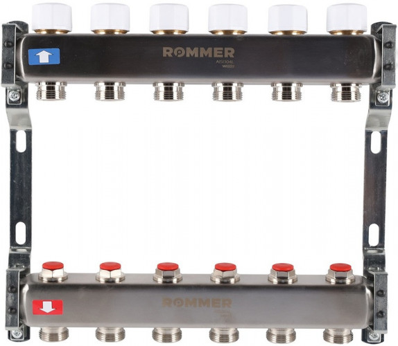 Для отопления Rommer 1"/3/4"x6 с запорными клапанами (RMS-3200-000006)
