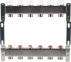 Для отопления Rommer 1"/3/4"x6 с запорными клапанами (RMS-3200-000006)