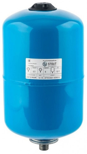Гидроаккумуляторы STOUT 12л/8-10бар вертикальный (STW-0001-000012)