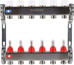 Для отопления Rommer 1"/3/4"x6 с расходомерами (RMS-1200-000006)