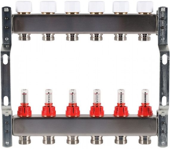 Для отопления Rommer 1"/3/4"x6 с расходомерами (RMS-1200-000006)