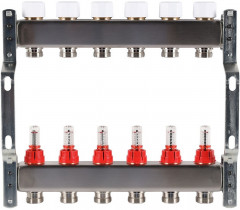 Для отопления Rommer 1"/3/4"x6 с расходомерами (RMS-1200-000006)