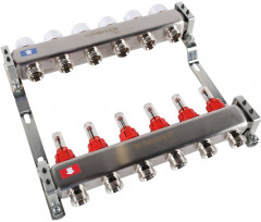 Для отопления Rommer 1"/3/4"x6 с расходомерами (RMS-1200-000006)
