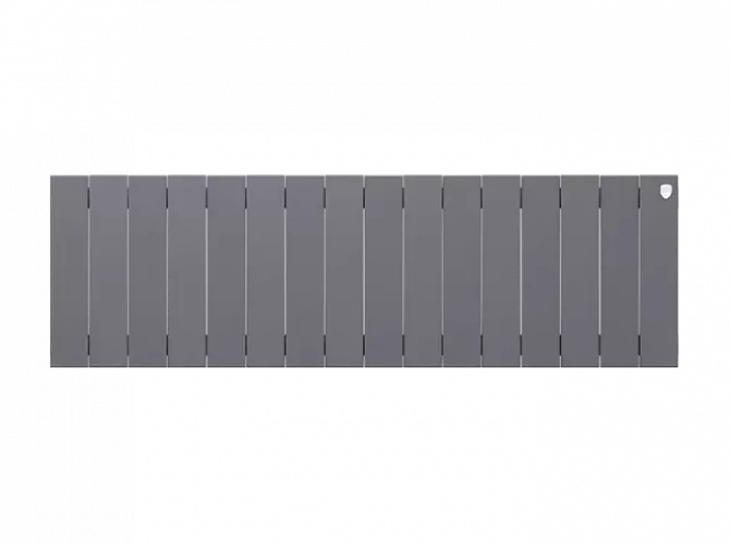 Биметаллический радиатор отопления Royal Thermo PianoForte 300 16 секций Silver Satin