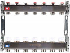 Для отопления Rommer 1"/3/4"x7 с запорными клапанами (RMS-3200-000007)