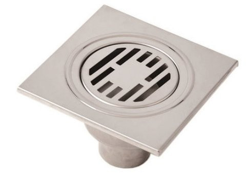 Трап вертикальный из нержавеющей стали TIM 15х15 BAD011501