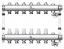 Коллектор для отопления Wester 1"-3/4 в сборе на 6 выходов с 2 заглушками