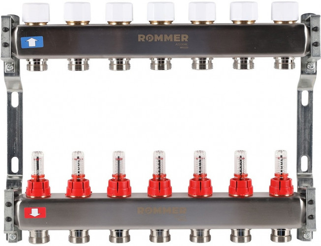 Для отопления Rommer 1"/3/4"x7 с расходомерами (RMS-1200-000007)