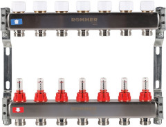 Для отопления Rommer 1"/3/4"x7 с расходомерами (RMS-1200-000007)