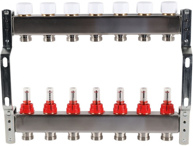 Для отопления Rommer 1"/3/4"x7 с расходомерами (RMS-1200-000007)