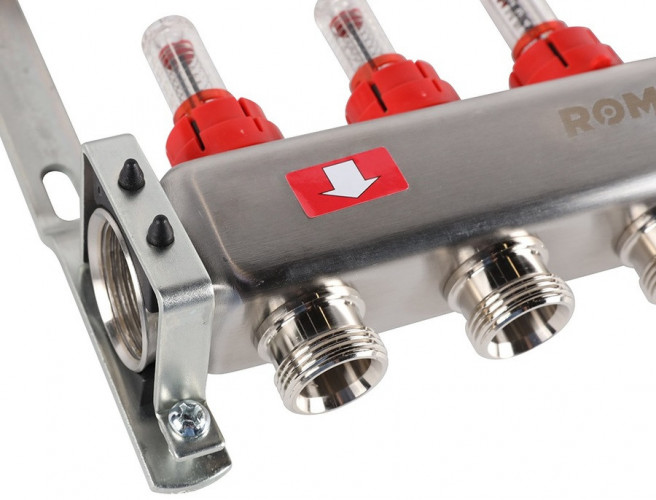 Для отопления Rommer 1"/3/4"x7 с расходомерами (RMS-1200-000007)