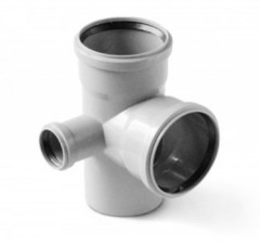 Крестовина Политэк двухплоскостная левая 110x50 мм угол 90