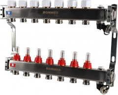 Для отопления Rommer 1"/3/4"x7 с расходомерами (RMS-1201-000007)