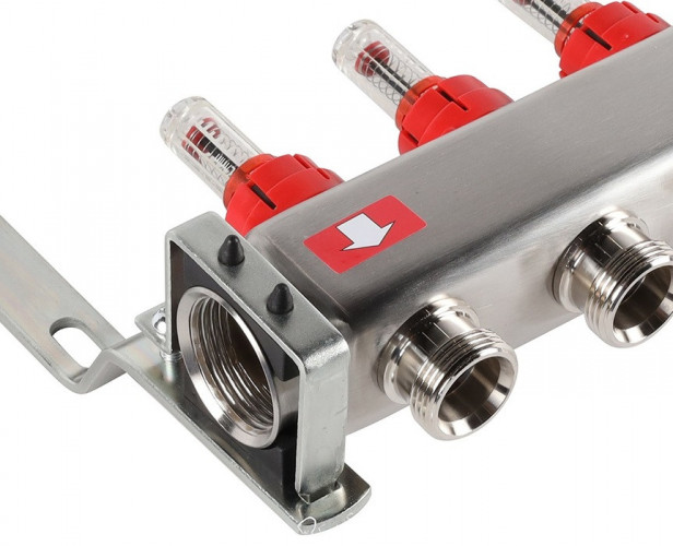 Для отопления Rommer 1"/3/4"x7 с расходомерами (RMS-1201-000007)