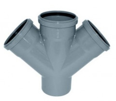 Крестовина канализационная Политэк 110 угол 45