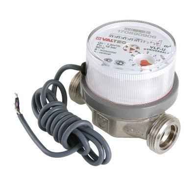 Счетчик воды VALTEC VLF-15U-IL импульсный без сгонов