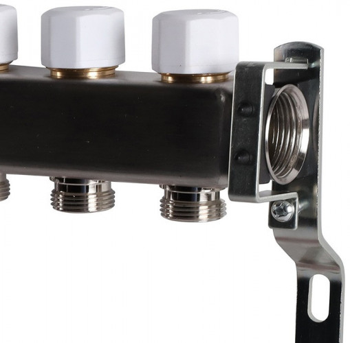 Для отопления Rommer 1"/3/4"x8 с запорными клапанами (RMS-3200-000008)