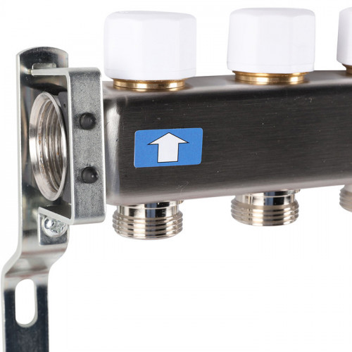 Для отопления Rommer 1"/3/4"x8 с запорными клапанами (RMS-3200-000008)