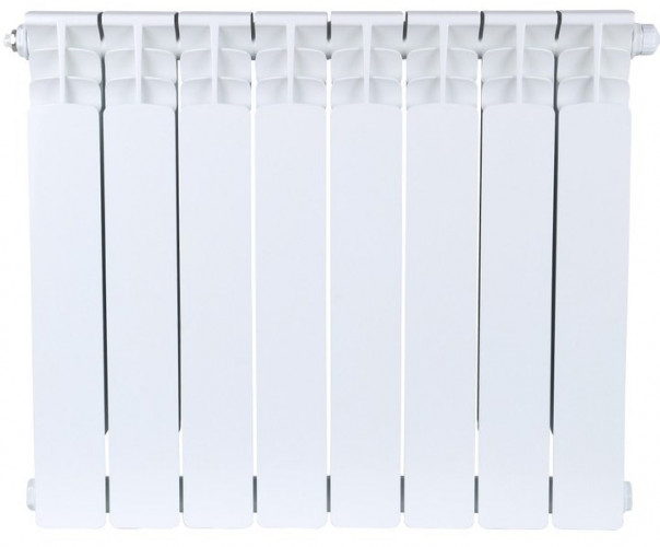 Радиатор биметаллический Stout Space 500 8 секций нижнее правое подключение