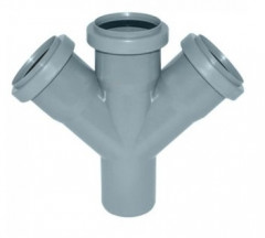 Крестовина канализационная Политэк 50 угол 45