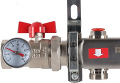 Для отопления Rommer 1"/3/4"x8 с запорными клапанами (RMS-3210-000008)
