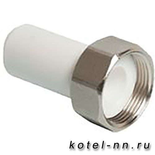 Штуцер РосТурПласт для присоединения счетчика воды под пломбу 20х3/4" арт.10852