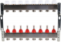 Для отопления Rommer 1"/3/4"x8 с расходомерами (RMS-1200-000008)