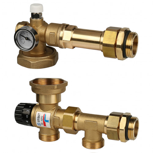 Насосно-смесительный узел без насоса без байпаса STOUT SDG-0020-004000