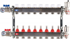 Для отопления Rommer 1"/3/4"x8 с расходомерами (RMS-1210-000008)