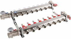 Для отопления Rommer 1"/3/4"x8 с расходомерами (RMS-1210-000008)