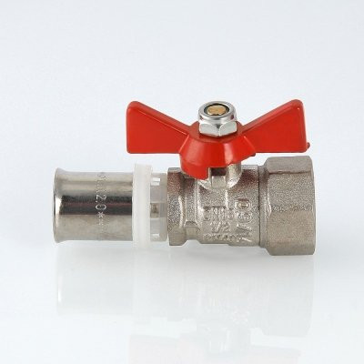 Кран шаровый под пресс бабочка Valtec 16х1/2 VT.242.N.1604