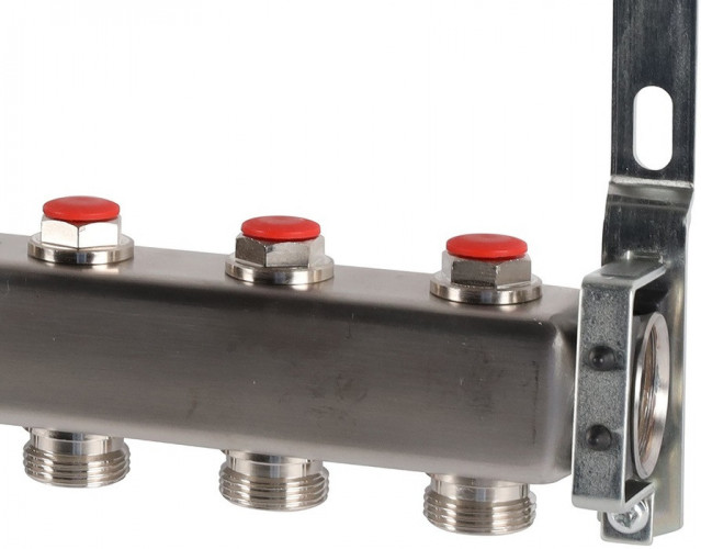 Для отопления Rommer 1"/3/4"x9 с запорными клапанами (RMS-3200-000009)