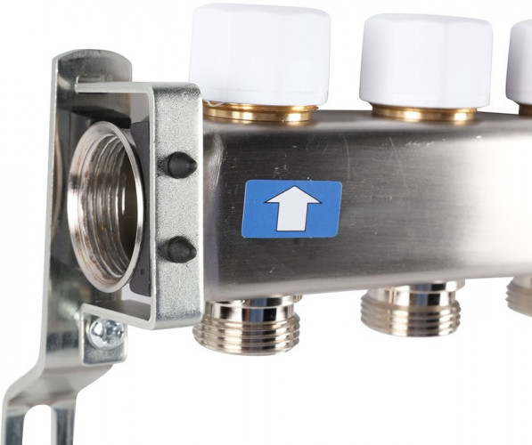 Для отопления Rommer 1"/3/4"x9 с запорными клапанами (RMS-3200-000009)