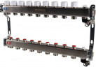 Для отопления Rommer 1"/3/4"x9 с запорными клапанами (RMS-3201-000009)
