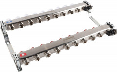 Для отопления Rommer 1"/3/4"x9 с запорными клапанами (RMS-3201-000009)