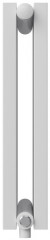 Стальной трубчатый радиатор 2-колончатый Royal Thermo Shift Q30 VC2050 - 08 секц. RAL9016, нижнее 1/2