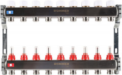 Для отопления Rommer 1"/3/4"x9 с расходомерами (RMS-1200-000009)