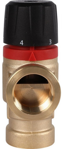 Смесительный клапан Rommer 3/4" ВР 20-43°С KV 1,6 (RVM-0111-164320) боковое смешивание