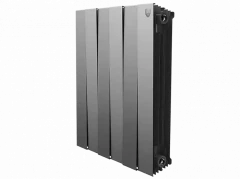 Биметаллический радиатор отопления Royal Thermo PianoForte 500 6 секций Silver Satin