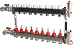 Для отопления Rommer 1"/3/4"x9 с расходомерами (RMS-1210-000009)