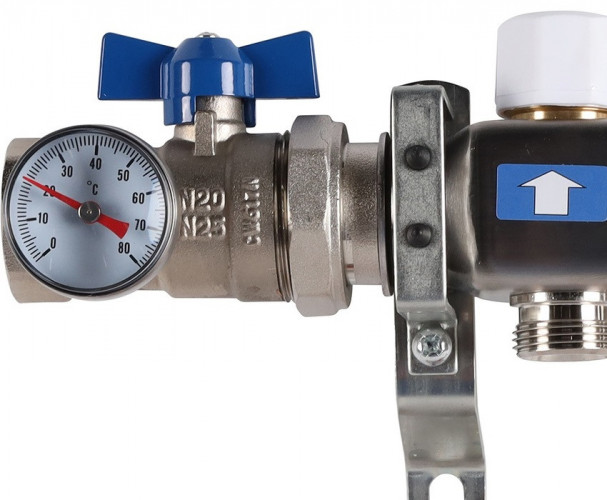 Для отопления Rommer 1"/3/4"x9 с расходомерами (RMS-1210-000009)