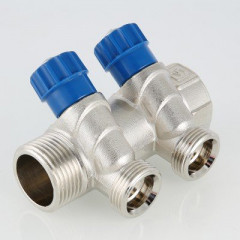 Коллектор с регулировочными вентилями Valtec 1*2*3/4 VT.560.NE
