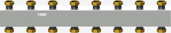 Коллектор Flowtherm 1 1/2" FL K252.4 с накидными гайками