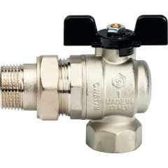 Кран шаровой с накидной гайкой угловой STOUT 1" SVB-0008-000025