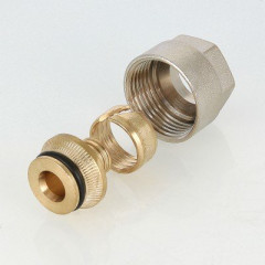 Фитинг обжимной евроконус с накидной гайкой VALTEC VT.4410.NE.16 16x3/4"