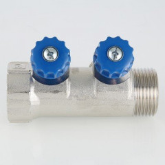Коллектор с регулировочными вентилями Valtec 1*4*3/4 VT.560.NE