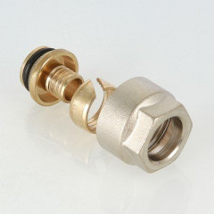 Фитинг обжимной евроконус с накидной гайкой VALTEC VT.4410.NE.20 20x3/4"