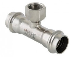 Тройник из нержавеющей стали с внутренней резьбой Valtec 22х1/2